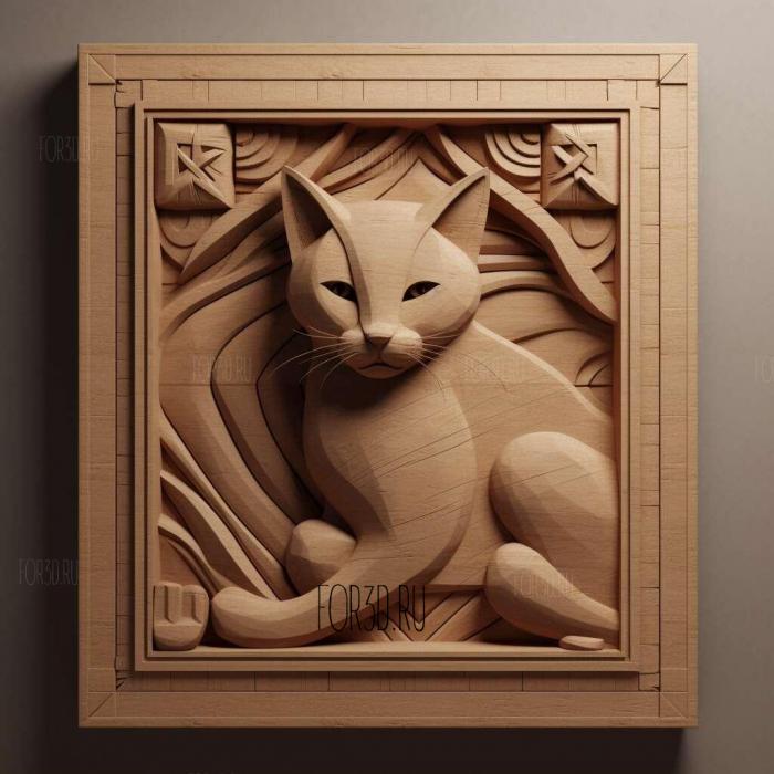 Kedi movie 3 stl model for CNC